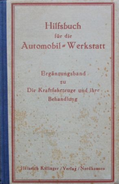 Franke "Hilfsbuch für die Automobilwerkstatt" Vehicletechnic 1926 (7293)